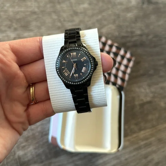 Fossil Cecile Watch AM4585 Mini Womens 29mm Case Quartz Analog Three Hands - Picture 2 of 4